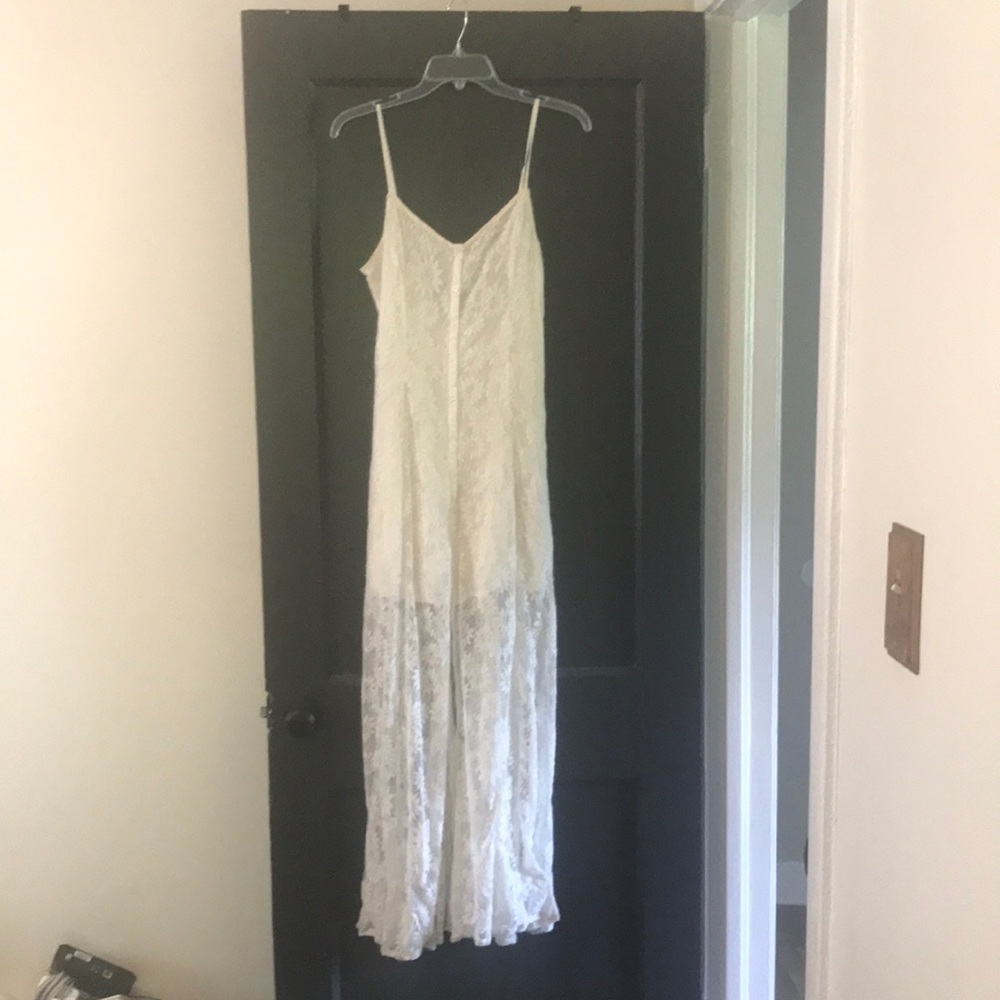 White Lace Hollister Maxi Dress